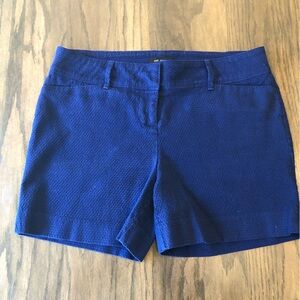 The Limited Navy Textured Shorts